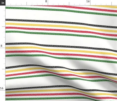 Horizontal Green Stripe One Eighth Inch Spoonflower