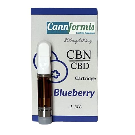 Cannformis Vape Cartridge Cbn Cbd Blueberry 400mg Cbd Jubilee