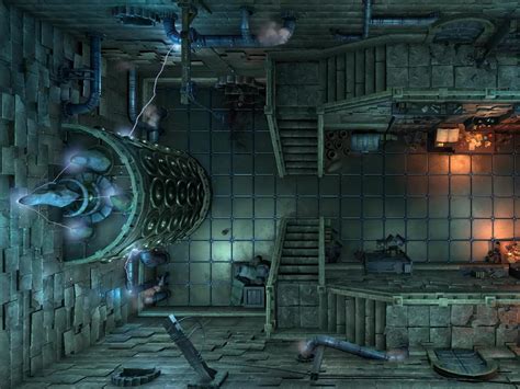 This Is The Left Part Of Electric Laboratory Battlemap That You Can