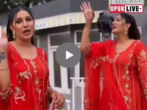 Sapna Chaudhary Dance Video : लाल सूट पहन सपना चौधरी ने गिराई बिजलियां ...