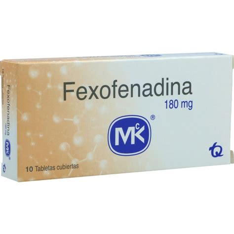 Fexofenadina Mk Mg Caja X Tabletas Recubiertas Los Expertos En