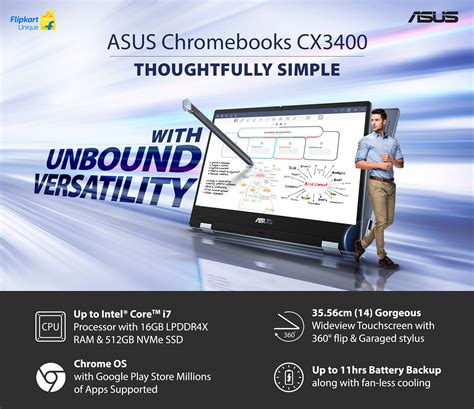 Asus Chromebook Flip Cx Cx Th Gen Intel Laptops For Students