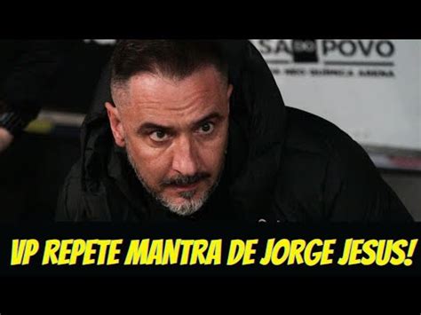 Vitor Pereira repete mantra de Jorge Jesus no Flamengo Semelhanças