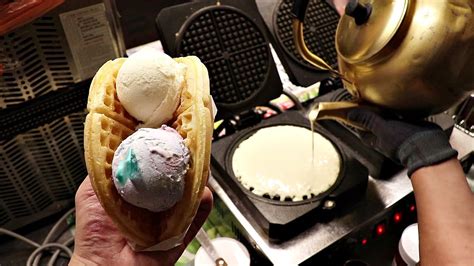 아이스크림 와플 And 생크림 와플대학로 소문난와플ice Cream Waffle And Fresh Cream Waffle