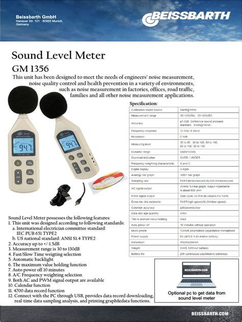 Sound Level Meter | PDF