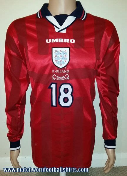 England Match Worn Shirts Match Worn Football Shirts Vintage Tickets