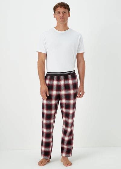 Red Check Brushed Woven Pyjama Bottoms Reviews Matalan