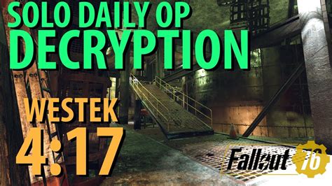 Fallout 76 Decryption Daily Ops Westek Youtube