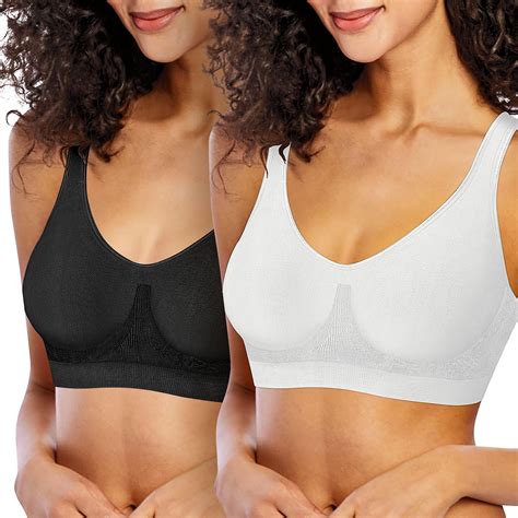 Bali Bali Women S Comfort Revolution Wireless Seamless Bra 2 Pack