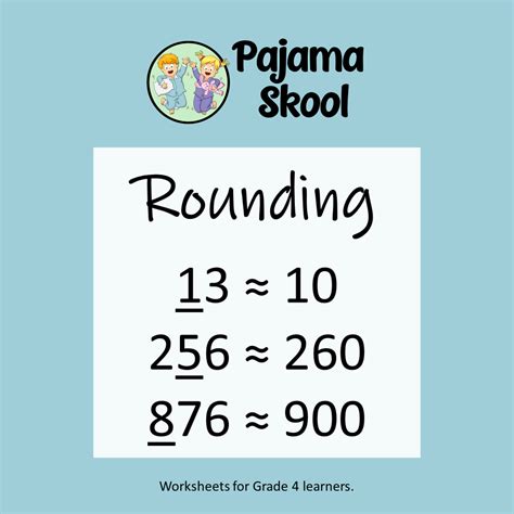 Grade 4 Rounding Worksheets A4 Printable • Teacha Worksheets Library