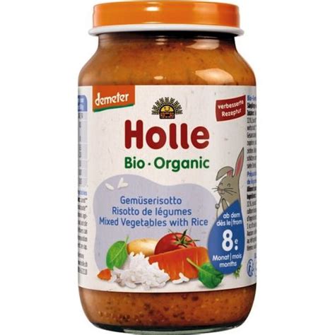 Holle Petit Pot Bio Demeter Risotto aux Légumes 220 g Piccantino