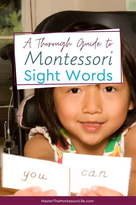 A Thorough Guide To Montessori Sight Words Master The Montessori Life