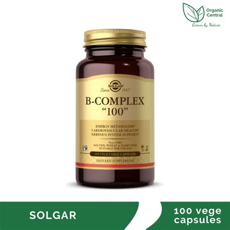 Solgar B Complex “100” Vegetable Capsules Lazada Ph