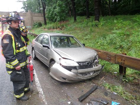 Two Car Accident On Merritt Parkway Sends Driver To Norwalk Hospital