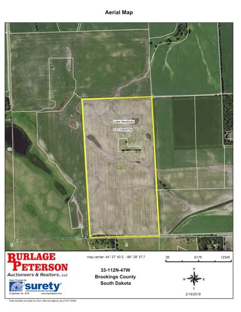 Acre Land Auction Lake Hendricks Twp Brookings Co Sd