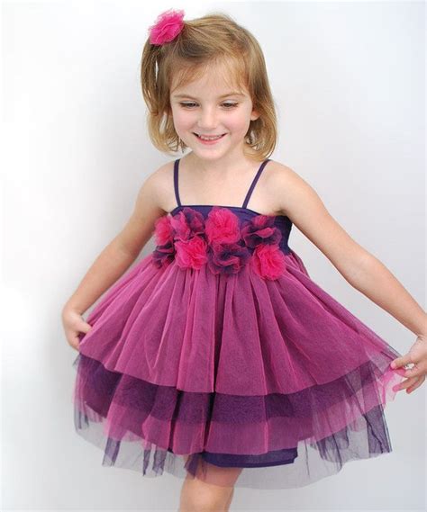 Look At This Sophie Catalou Bubble Gum Purple Rosette Tutu Dress