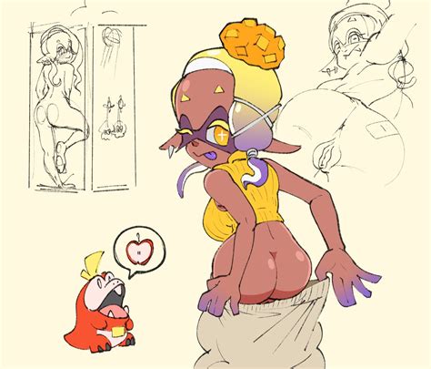 Rule 34 Ass Bottomwear Clothing Crossover Female Frye Splatoon Fuecoco Generation 9 Pokemon