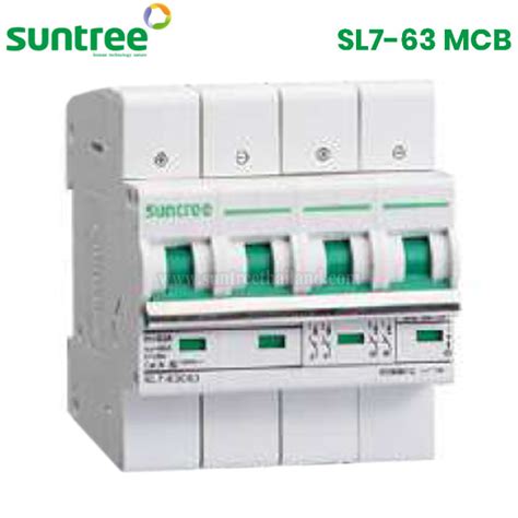 Suntree SL7 63 DC Circuit Breaker MCB 4P 1000V ตวเลอก 16A 20A 25A