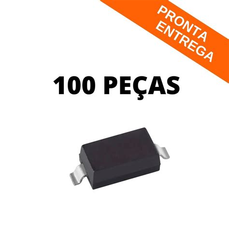 Kit 100 peças Diodo Supressor 1N4148WSG SOD 323 SMD Circuitos