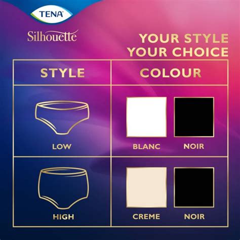 Tena Silhouette Normal Noir Low Waist Pants Medium 750ml