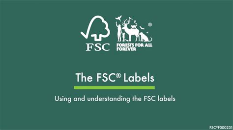 The FSC Labels Using And Understanding The FSC Labels YouTube