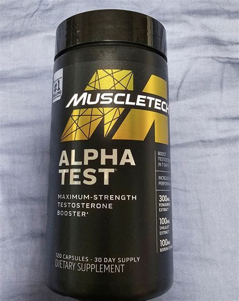 Muscletech Alpha Test 120 Cap Health Nutrition Health Supplements