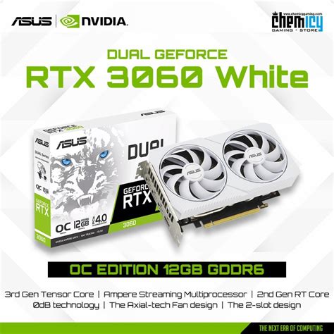 Jual Asus Dual GeForce RTX 3060 White OC Edition 12GB GDDR6 | Shopee ...