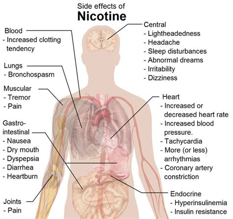 Nicotine Side Effects - Free Health & Medical Pictures, Diagrams ...