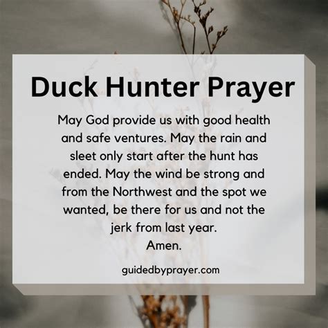 Duck Hunter Prayer Guided By Prayer