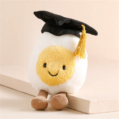 Amuseables Boiled Egg Graduation Soft Toy Jellycat Lisa Angel