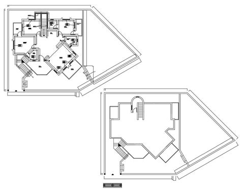 Modern Home Floor Plan In DWG File - Cadbull