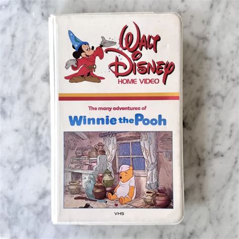 Vintage Walt Disney Home Video The Many Adventures Of Winnie The Pooh