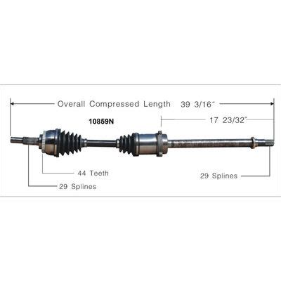 Duralast Gold Front Passenger Side Cv Axle B N