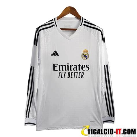 Personalizza Maglie Calcio Real Madrid Prima Manica Lungas 2024 2025