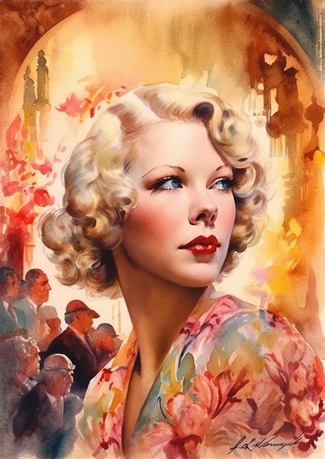 Glenda Farrell Digital Art By Thuy Dinh Thi Fine Art America