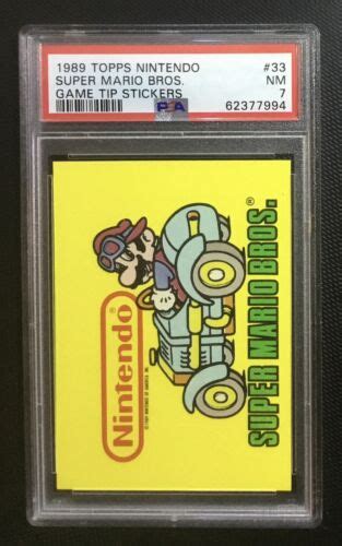 1989 Topps Nintendo 33 Super Mario Bros Rc Og Mario Kart Logo