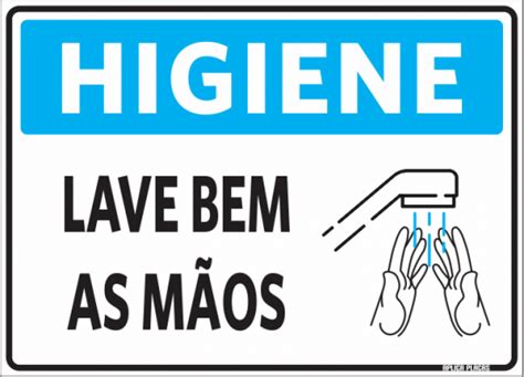 Placa Sinaliza O Higiene Lave Bem As M Os Aplica Placas