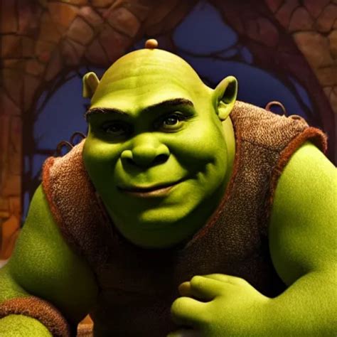 Photo Of Shrek Acting Pretty Stable Diffusion