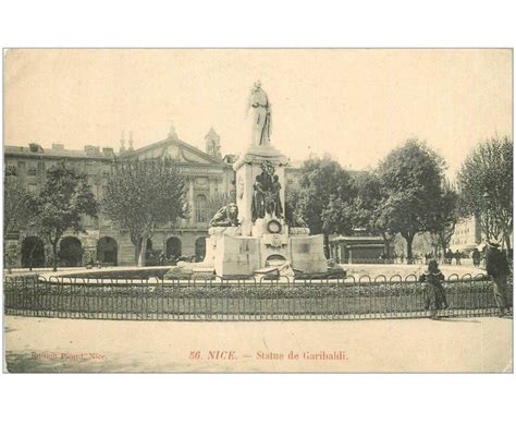 Carte Postale Ancienne 06 NICE Statue De Garibaldi Cartes Postales