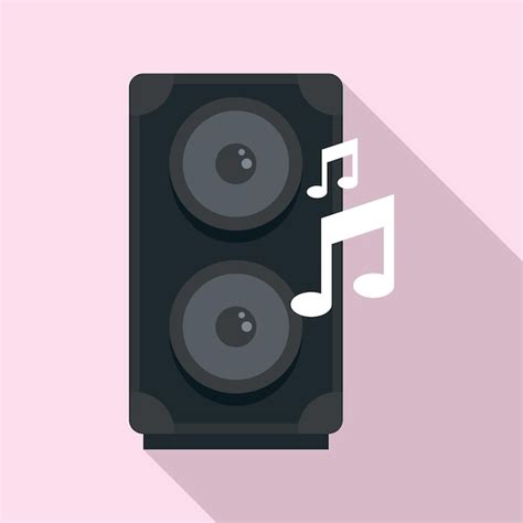 Premium Vector Music Speaker Icon Flat Illustration Of Music Speaker