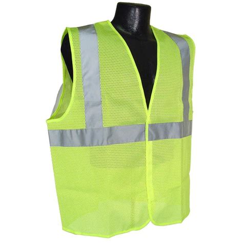 5xl Ansi Class 2 Reflective Tape High Visibility Neon Green Survey Safety Vest Industrial Safety