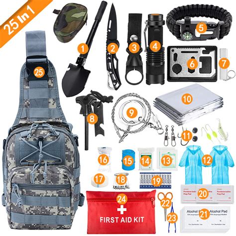 In Outdoor Camping Equipment Survival Medical Multifunctional Sos