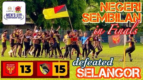 Rugby Mens U Championship Semi Final Match Negeri Sembilan