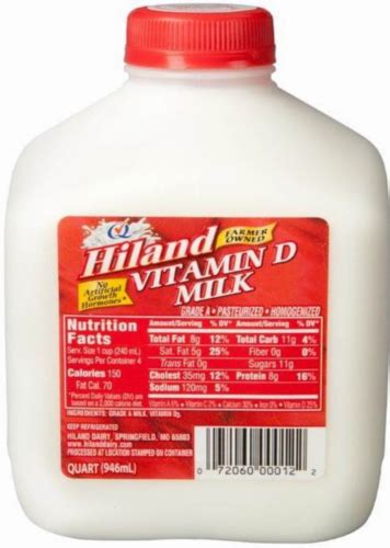 Hiland Dairy Vitamin D Milk 1 Quart Smith’s Food And Drug