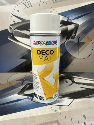 Matt Weiß Spray Sprüfharbe Weiss 400ml Acryl Lackspray Dupli Color Deco