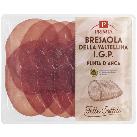 Primia Bresaola Della Valtellina Igp Gr Punta D Anca Senza Glutine