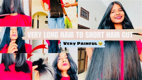 Hair Cut Vlog Very Long Hair To Short Haircut💇‍♀️ 🥹vlog Haircut