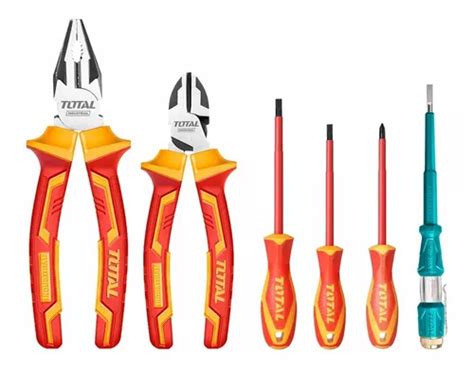 Set Alicates Y Destornilladores Eléctricos 6 Piezas Total Cuotas sin