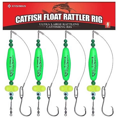 Catfish Rig For Bank Fishing Catfishing Tackle Floats With Rattler