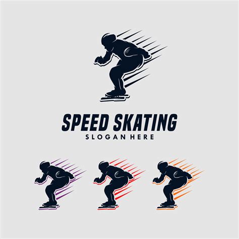 Speed Skating Logo Design Template 11224002 Vector Art At Vecteezy